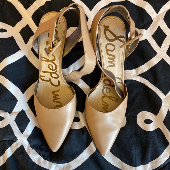 Sam Edelman Shoes - Sam Edelman Okala Nude Kitten Heel
